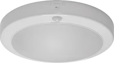 Image de Salle de bain plafond moderne blanc rond Ø24cm Détecteur de mouvement PIR couleur neutre LED 18W LOPEZ Struhm