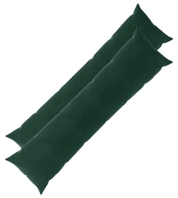 Image de vidaXL Coussins décoratifs HEERLEN, lot de 2, vert foncé, velours