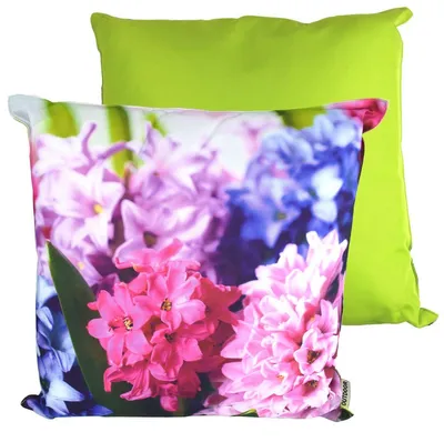 Produktbild von Dekokissen 45x45cm Stuhlkissen wasserabweisend 5 Blumenmotive