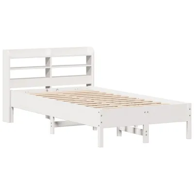 Obrázok produktu pre Posteľ bez matraca biely 150x200 cm masívna borovica