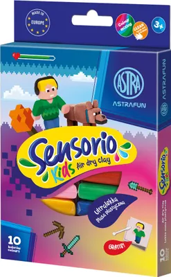 Produktbild von Sensorio Kids Pixel Knetmasse (lufttrocknende Knete), 10 Farben, 336124021