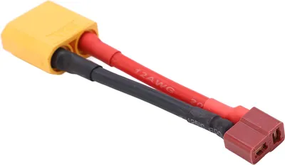 Zdjęcie produktu dla Gniazdo T do wtyczki XT90, niezawodne połączenie, ochrona przed zwarciem, wtyczka 12 AWG do modeli samochodów/łodzi RC