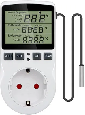 Obrázek produktu pro Digitální termostat ABS, bílý