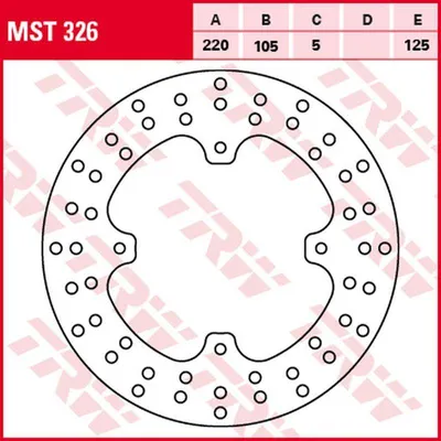 Produktbild von TRW Bremsscheibe Allround starr MST326 NX650 Dominator RD08