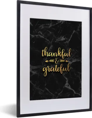 Produktbild von MuchoWow® Gerahmtes Poster Zitat - Sprichwörter - Gold - Marmor 30x40 cm - Poster mit Schwarzem Bilderrahmen Wandposter Rahmen Foto Bilder - Wandposter Schlafzimmer