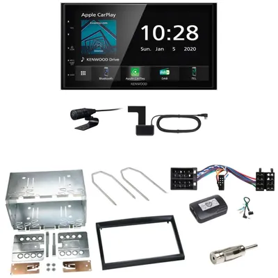 Produktbild von Kenwood DMX5020DABS Android Auto CarPlay Einbauset für Peugeot 307 Citroen C2 C3