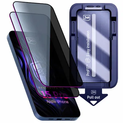 Image de H Hardy 2 Verres anti-espion pour iPhone 15 Pro, Protection d'écran anti-regards