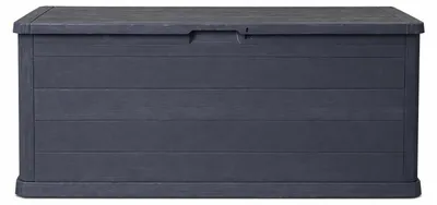 Produktbild von Wasserdichte Aufbewahrungsbox – 280 Liter Fassungsvermögen – Kunststoff – Grau – Garten-Aufbewahrungsbox
