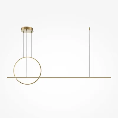 Zdjęcie produktu dla Żyrandol LED Halo mosiężny 40W Ciepła biel 2100lm aluminium wym:344x143x11,7cm IP20 Maytoni