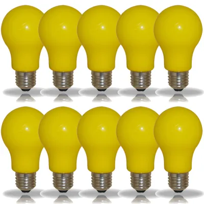 Produktbild von 10 x LED Leuchtmittel Birnenform 3W = 25W E27 GELB Innen- & Außenbereich Party