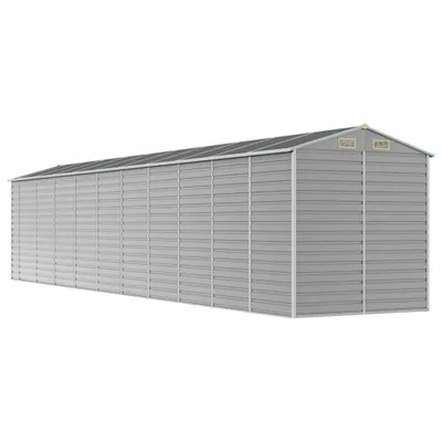 Immagine prodotto di vidaXL Casetta da giardino Grigio chiaro 191x895x198 cm Acciaio zincato