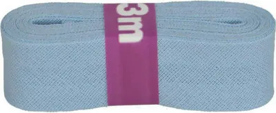 Produktbild von Schrägband 3m x 20mm Baumwolle gefalzt 60 Farben Einfassband Saumband
