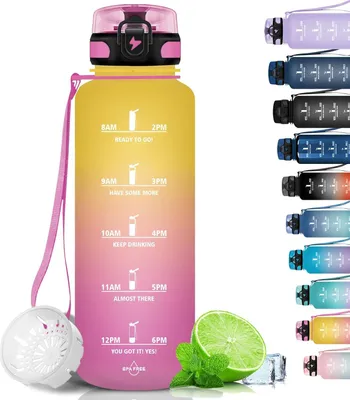 Produktbild von BPA-freie Wasserflasche für Sport und Outdoor - 350ml bis 1,5 Liter - Auslaufsichere Trinkflasche für Kinder und Erwachsene