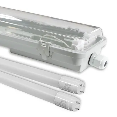 Produktbild von MasterLED Feuchtraumleuchte 120 cm IP65 für 2er T8 LED-Röhren G13 einseitig