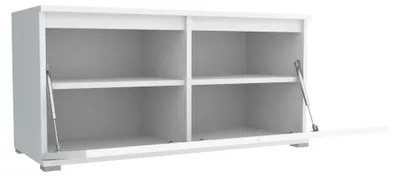 Produktbild von Garderobe LUTON – Farbe: Anthrazit, 40x190x186 cm,  Garderobeschrank, Garderoben-Set, Ideal für Flur und Eingangsbereich, Kleiderschrank mit Spiegel