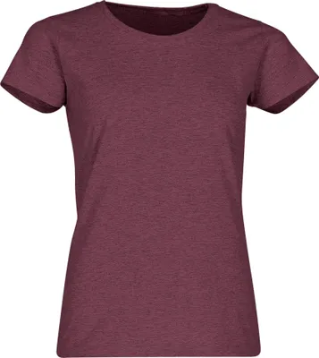 Produktbild von Fruit of the Loom Valueweight T Lady-Fit Farbe: burgund meliert Größe: L