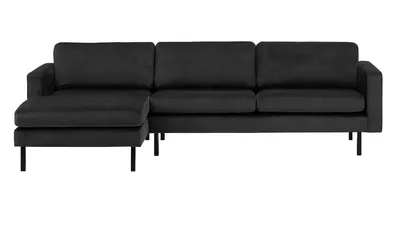 Produktbild von SLF24 - Linksseitiges Ecksofa Lioni - schwarz - Kronos 7