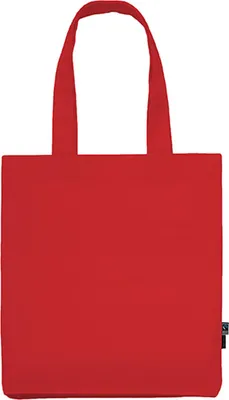 Immagine prodotto di Neutral O90003 | Borsa in twill / Shopping bag /  Fairtrade - Colore: Rosso - Dimensioni: 38 x 42 x 7 cm