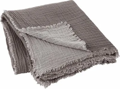 Produktbild von Blomus Decke Double, Wolldecke, Sofadecke, Kuscheldecke, Baumwolle, Fungi, 130 x 200 cm, 66533