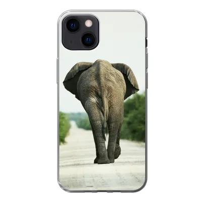 Produktbild von MuchoWow® Handyhülle Schutzhülle Hülle für iPhone 13 Elefant - Kröte - Tiere - Natur Silikon Softcase Handy Hülle - Karteninhaber