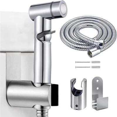 Produktbild von Famanu Bidet-Sprühgerät mit Halter und Schlauch - 3-teilige Set