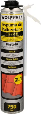 Obrázek produktu pro Wolfpack Espuma Poliuretano 750 ml. Tejas Para Pistola