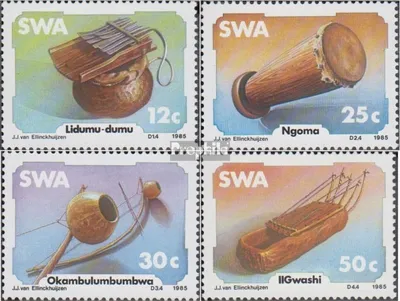Produktbild von Briefmarken Namibia - Südwestafrika 1985 Mi 579-582 (kompl.Ausg.) postfrisch Musikinstrumente
