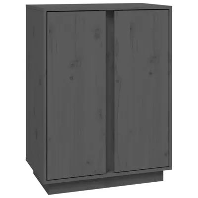Obrázok produktu pre vidaXL Príborník šedý 60x35x80 cm Masívne borovicové drevo