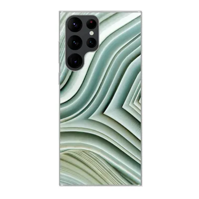 Produktbild von MuchoWow® Handyhülle Schutzhülle Hülle für Samsung Galaxy S22 Ultra Naturstein - Abstrakt - Grau Silikon Softcase Handy Hülle - Abbildung