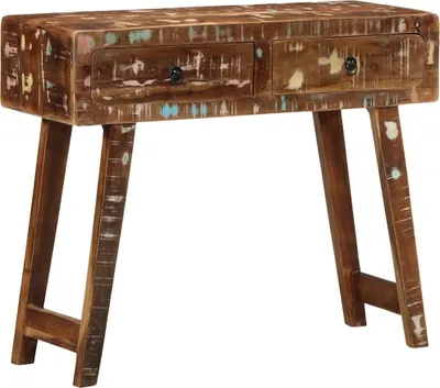 Produktbild von Konsolentisch 90x32x75 cm Altholz Massivholz