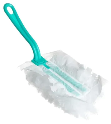 Zdjęcie produktu dla Odkurzacz do kurzu z wymiennymi nakładkami z mikrofibry - 28 cm - 4-elementowy - Biały