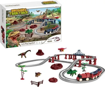 Obrázok produktu pre Dinosaurie železnice na batérie 78 kusov (hračky, vozidlá)