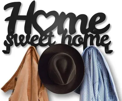 Produktbild von Famanu Wandgarderobe mit 5 Haken - Vintage Design - Home Sweet Home