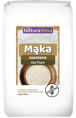 MĄKA OWSIANA BEZGLUTENOWA 400 g - NATURAVENA