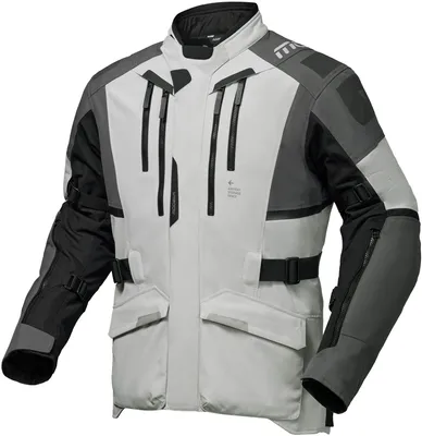 Produktbild von Modeka Striker III Motorrad-Textiljacke, hellgrau/schwarz, S
