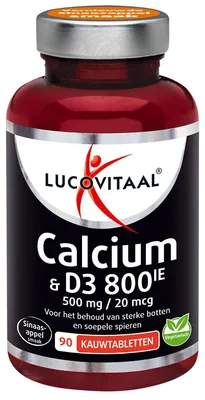 Produktbild von Calcium 500 mg + D3 20 mcg Kautablette