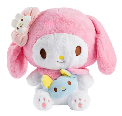 Zdjęcie produktu dla Gustaw Miś Duży XXL (różowo-biały, 80cm) Hello Kitty My Melody- miś pluszowy, przytulanka miś pluszowy XXL, przytulanka miś gigant, bajka
