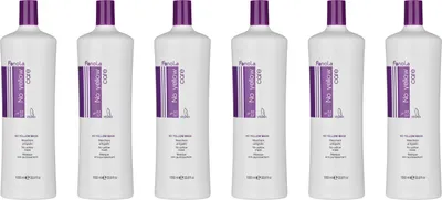 Produktbild von Fanola No Yellow Haarmaske Anti-Gelbstich für blondes & graues Haar 6x1000 ml