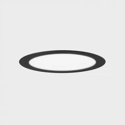 Produktbild von KOHL LIGHTING Einbauleuchte DISC mit Rahmendurchmesser 400 mm, schwarz, 36 W, Farbwiedergabeindex (CRI) 80, 3000 K, nicht dimmbar