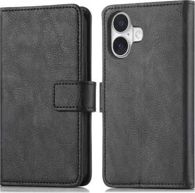 Productafbeelding van imoshion Luxe Bookcase voor de Apple iPhone 17 - Zwart