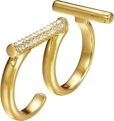 Produktbild von Joop Damen Ring Edelstahl gold Delicate Doppelring JPRG00006B1, Ringgröße:59 (18.8 mm Ø)
