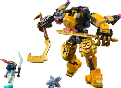 Produktbild von LEGO NINJAGO Arins Spinjitzumech - Ninja-Spielset mit beweglicher Mech Figur, 2 Minifiguren und Baby Ryu Drachenmodell - Geschenkidee für Jungen und Mädchen ab 7 Jahren - 71839