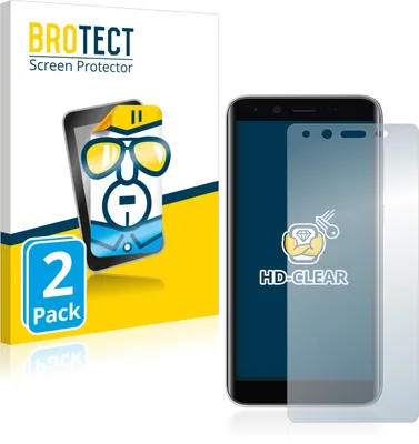 Produktbild von 2x Für Emporia Smart 3 mini Schutzfolie BROTECT Displayschutz Display Schutz Folie Klar Transparent