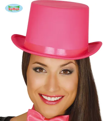 Produktbild von Clownhut PINK Zylinder Zauberer Mütze