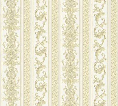 Produktbild von A.S. Création Barocktapete Hermitage gestreifte Tapete Vliestapete gold creme 10,05 m x 0,53 m