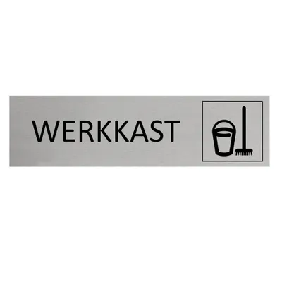 Produktbild von CombiCraft Aluminium Türschild mit Werkkast 165x45mm