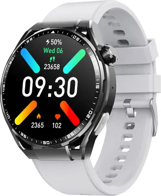 Produktbild von INF Smart Watch With ECG ,Heart Rate Monitor, Fitness Tracker,And Multiple Sports Modes Schwarzes und graues Armband