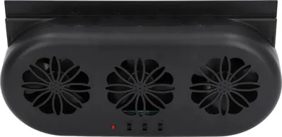 Image de Ventilateur d'échappement de voiture Alimenté par USB 3 ventilateurs Refroidissement rapide Élimination des odeurs Ventilateur de fenêtre de voiture universel