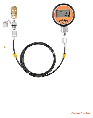 Obrázok produktu pre Súprava na kontrolu hydraulického tlaku, 5 manometrov, 20 prípojok, YS-0201C