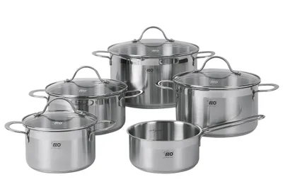 Immagine prodotto di Set di pentole da 5 pezzi in acciaio inossidabile ELO Top Collection